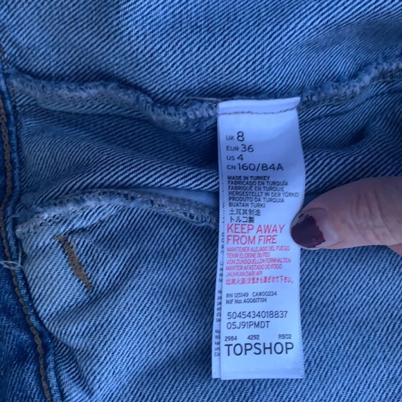 Topshop Jacket Size 4 Denim Jean Jacket - Picture 8 of 8